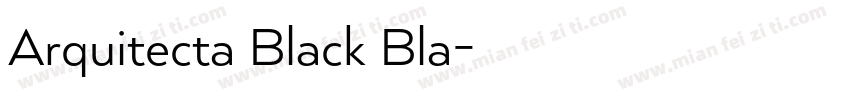 Arquitecta Black Bla字体转换
